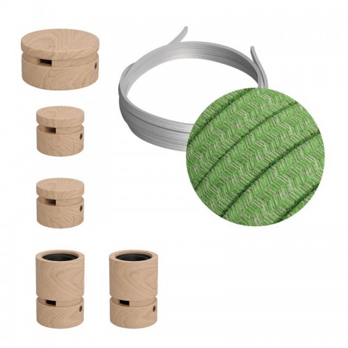 Σύστημα Filé Γιρλάντα Ζιγκ-Ζαγκ Wiggle DIY Kit - 3m Καλώδιο Γιρλάντας Και 5 Ξύλινα Αξεσουάρ - Creative Cables