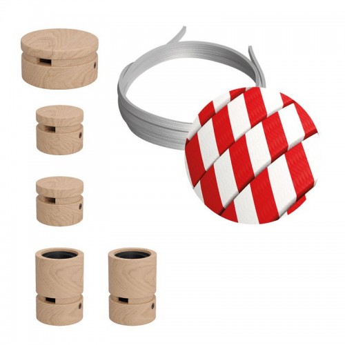 Σύστημα Filé Γιρλάντα Ζιγκ-Ζαγκ Wiggle DIY Kit - 3m Καλώδιο Γιρλάντας Και 5 Ξύλινα Αξεσουάρ - Creative Cables