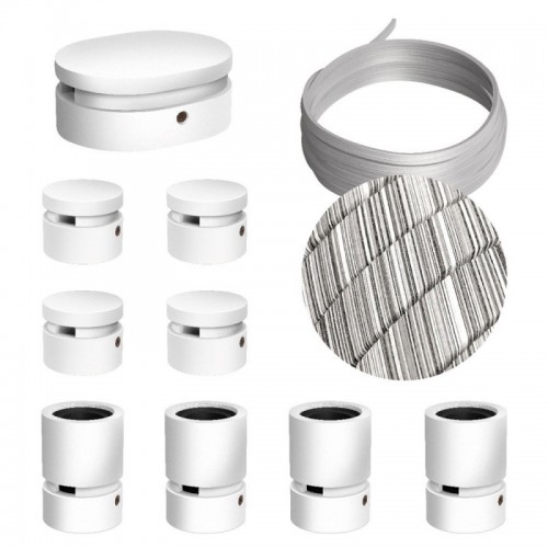 Σύστημα Filé Γιρλάντα Συμμετρικό DIY Kit - 5m Καλώδιο Γιρλάντας και 9 Ξύλινα Αξεσουάρ Εσωτερικού Χώρου Λευκά - Creative Cables