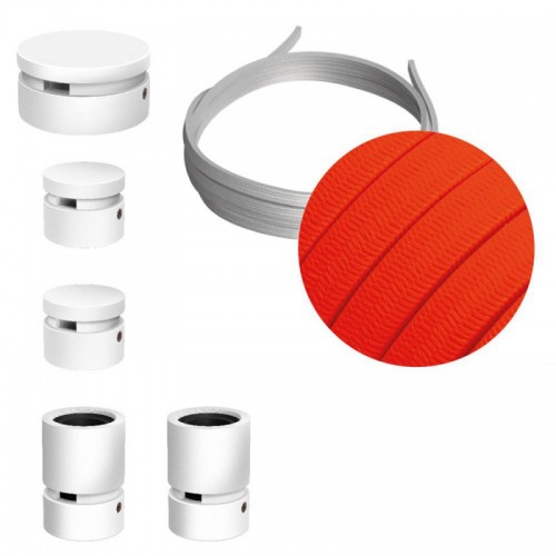 Σύστημα Filé Γιρλάντα Ζιγκ-Ζαγκ Wiggle DIY Kit - 3m Καλώδιο Γιρλάντας Και 5 Ξύλινα Αξεσουάρ Εσωτερικού χώρου Λευκά - Creative Cables