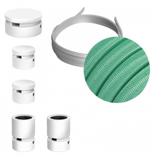 Σύστημα Filé Γιρλάντα Ζιγκ-Ζαγκ Wiggle DIY Kit - 3m Καλώδιο Γιρλάντας Και 5 Ξύλινα Αξεσουάρ Εσωτερικού χώρου Λευκά - Creative Cables