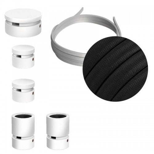 Σύστημα Filé Γιρλάντα Ζιγκ-Ζαγκ Wiggle DIY Kit - 3m Καλώδιο Γιρλάντας Και 5 Ξύλινα Αξεσουάρ Εσωτερικού χώρου Λευκά - Creative Cables