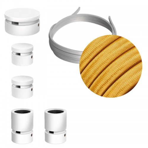 Σύστημα Filé Γιρλάντα Ζιγκ-Ζαγκ Wiggle DIY Kit - 3m Καλώδιο Γιρλάντας Και 5 Ξύλινα Αξεσουάρ Εσωτερικού χώρου Λευκά - Creative Cables