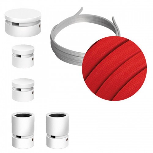 Σύστημα Filé Γιρλάντα Ζιγκ-Ζαγκ Wiggle DIY Kit - 3m Καλώδιο Γιρλάντας Και 5 Ξύλινα Αξεσουάρ Εσωτερικού χώρου Λευκά - Creative Cables