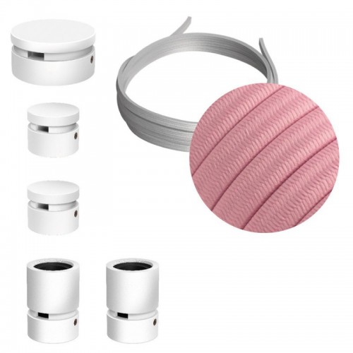 Σύστημα Filé Γιρλάντα Ζιγκ-Ζαγκ Wiggle DIY Kit - 3m Καλώδιο Γιρλάντας Και 5 Ξύλινα Αξεσουάρ Εσωτερικού χώρου Λευκά - Creative Cables