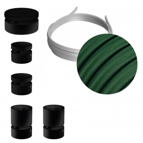 Σύστημα Filé Γιρλάντα Ζιγκ-Ζαγκ Wiggle DIY Kit - 3m Καλώδιο Γιρλάντας Και 5 Ξύλινα Αξεσουάρ Εσωτερικού χώρου Μαύρα - Creative Cables