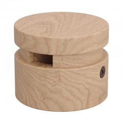 Ξύλινο Εξάρτημα Ενδιάμεσο Στρόγγυλο DIY για Καλώδιο Γιρλάντας - Σειρά Filé - Creative Cables