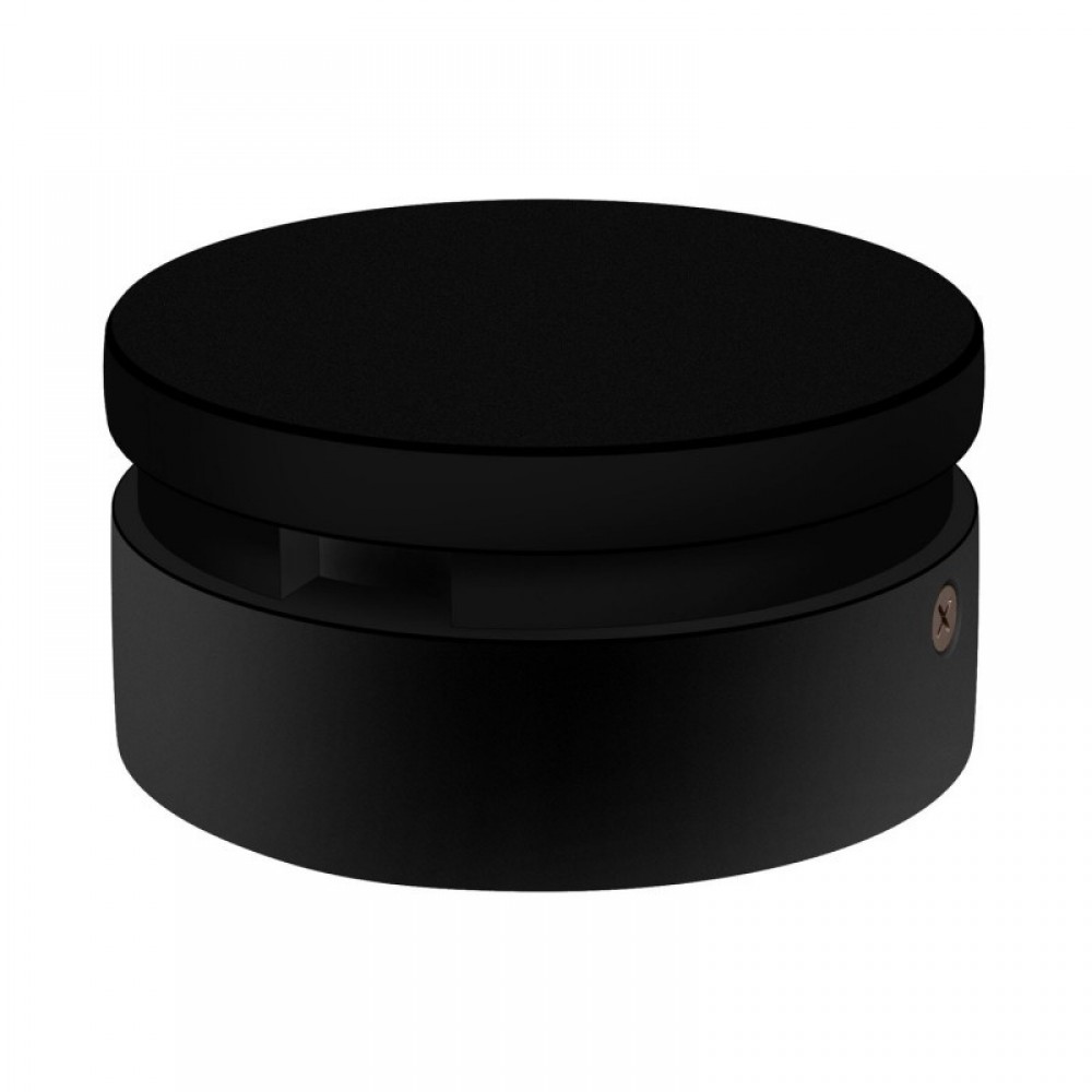 Ξύλινο Εξάρτημα Ροζέτα Στρογγυλή DIY για Καλώδιο Γιρλάντας Μαύρο - Σειρά Filé - Creative Cables