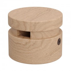 Ξύλινο Εξάρτημα Τερματικό Στρόγγυλο DIY για Καλώδιο Γιρλάντας - Σειρά Filé - Creative Cables