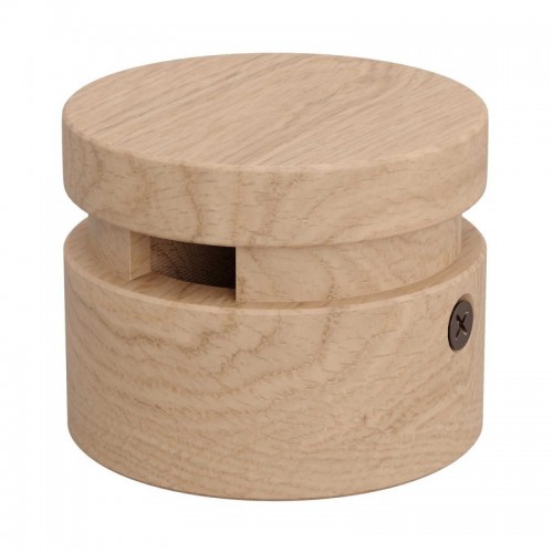 Ξύλινο Εξάρτημα Τερματικό Στρόγγυλο DIY για Καλώδιο Γιρλάντας - Σειρά Filé - Creative Cables