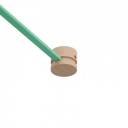 Ξύλινο Εξάρτημα Τερματικό Στρόγγυλο DIY για Καλώδιο Γιρλάντας - Σειρά Filé - Creative Cables