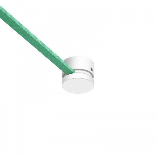 Ξύλινο Εξάρτημα Τερματικό Στρόγγυλο DIY για Καλώδιο Γιρλάντας Λευκό - Σειρά Filé - Creative Cables