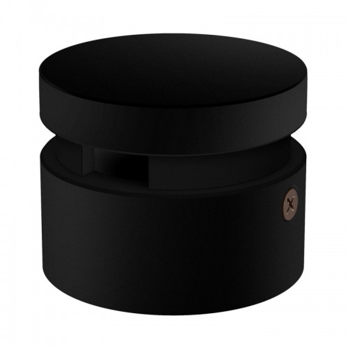 Ξύλινο Εξάρτημα Τερματικό Στρόγγυλο DIY για Καλώδιο Γιρλάντας Μαύρο - Σειρά Filé - Creative Cables