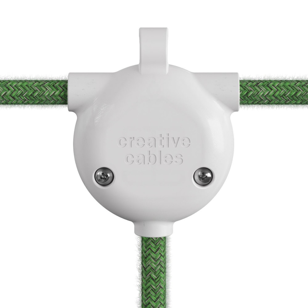 Κυτιο Σύνδεσης 3 καλωδίων Eiva-3, Στεγανό IP65 ιδανικό για εξωτερικό χώρο - Λευκό - Creative Cables