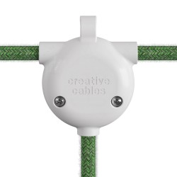 Κυτιο Σύνδεσης 3 καλωδίων Eiva-3, Στεγανό IP65 ιδανικό για εξωτερικό χώρο - Λευκό - Creative Cables