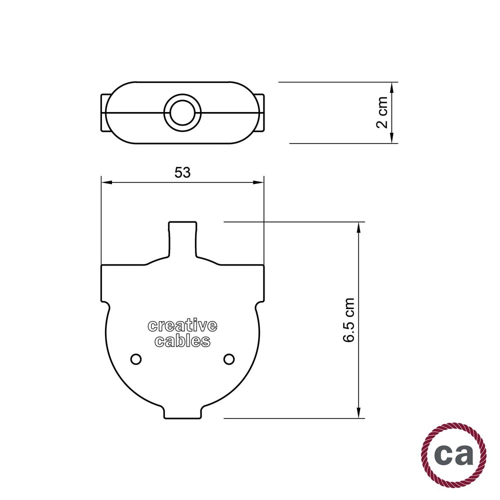 Κυτιο Σύνδεσης 3 καλωδίων Eiva-3, Στεγανό IP65 ιδανικό για εξωτερικό χώρο - Λευκό - Creative Cables