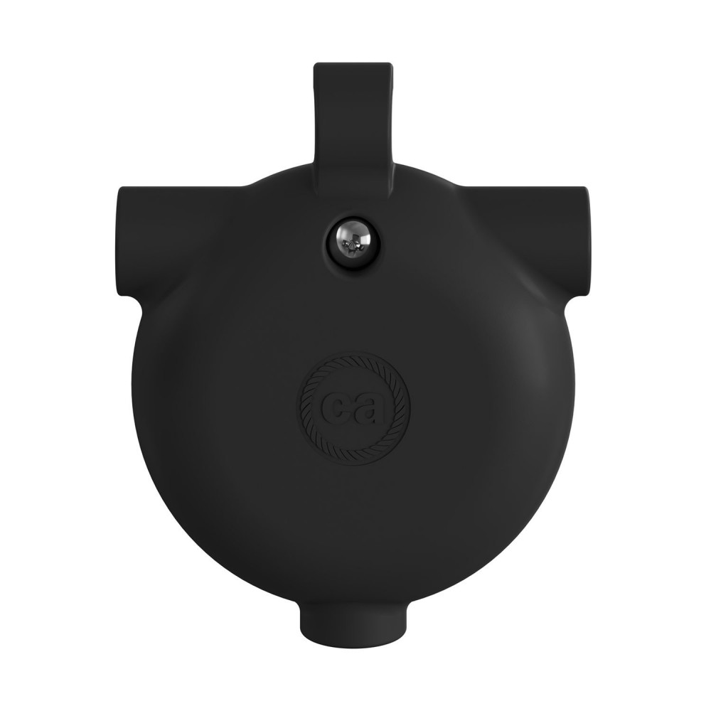 Κυτιο Σύνδεσης 3 καλωδίων Eiva-3, Στεγανό IP65 ιδανικό για εξωτερικό χώρο - Μαύρο - Creative Cables