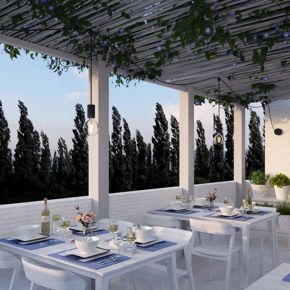 Κυτιο Σύνδεσης 3 καλωδίων Eiva-3, Στεγανό IP65 ιδανικό για εξωτερικό χώρο - Μαύρο - Creative Cables