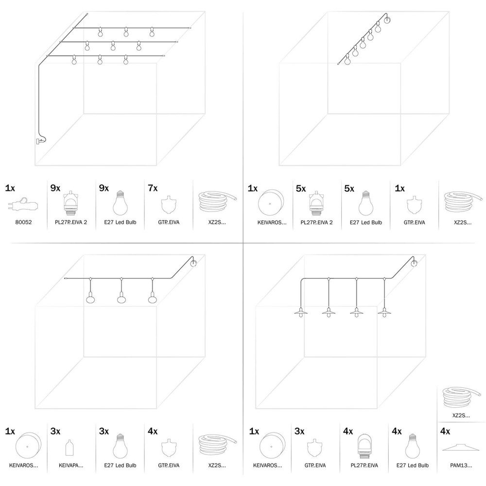 Κυτιο Σύνδεσης 3 καλωδίων Eiva-3, Στεγανό IP65 ιδανικό για εξωτερικό χώρο - Λευκό - Creative Cables