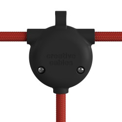 Κυτιο Σύνδεσης 3 καλωδίων Eiva-3, Στεγανό IP65 ιδανικό για εξωτερικό χώρο - Μαύρο - Creative Cables