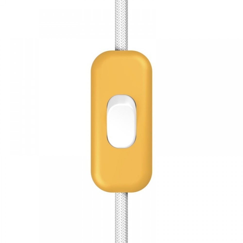 Διακοπτάκι Ενδιάμεσο Creative Switch Κίτρινο Μουσταρδί - Λευκό - Creative Cables