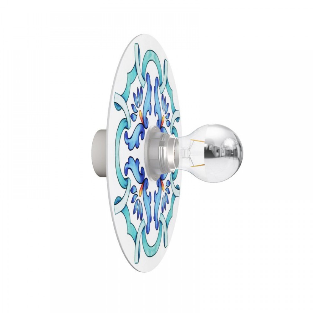 Φωτιστικό Τοίχου ή Οροφής με καπέλο Majolica- IP44 Στεγανό - Λευκό - Creative Cables