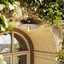 Φωτιστικό Οροφής με Μεταλλικό Πιάτο Swing- IP44 Στεγανό - Λευκό - Creative Cables