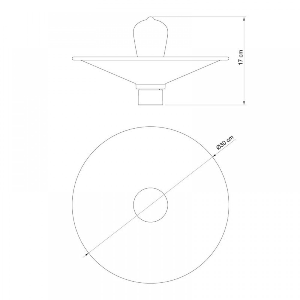 Φωτιστικό Οροφής με Μεταλλικό Πιάτο Swing- IP44 Στεγανό - Λευκό - Creative Cables