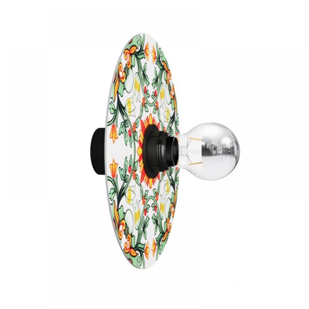 Φωτιστικό Τοίχου ή Οροφής με καπέλο Majolica- IP44 Στεγανό - Μαύρο - Creative Cables