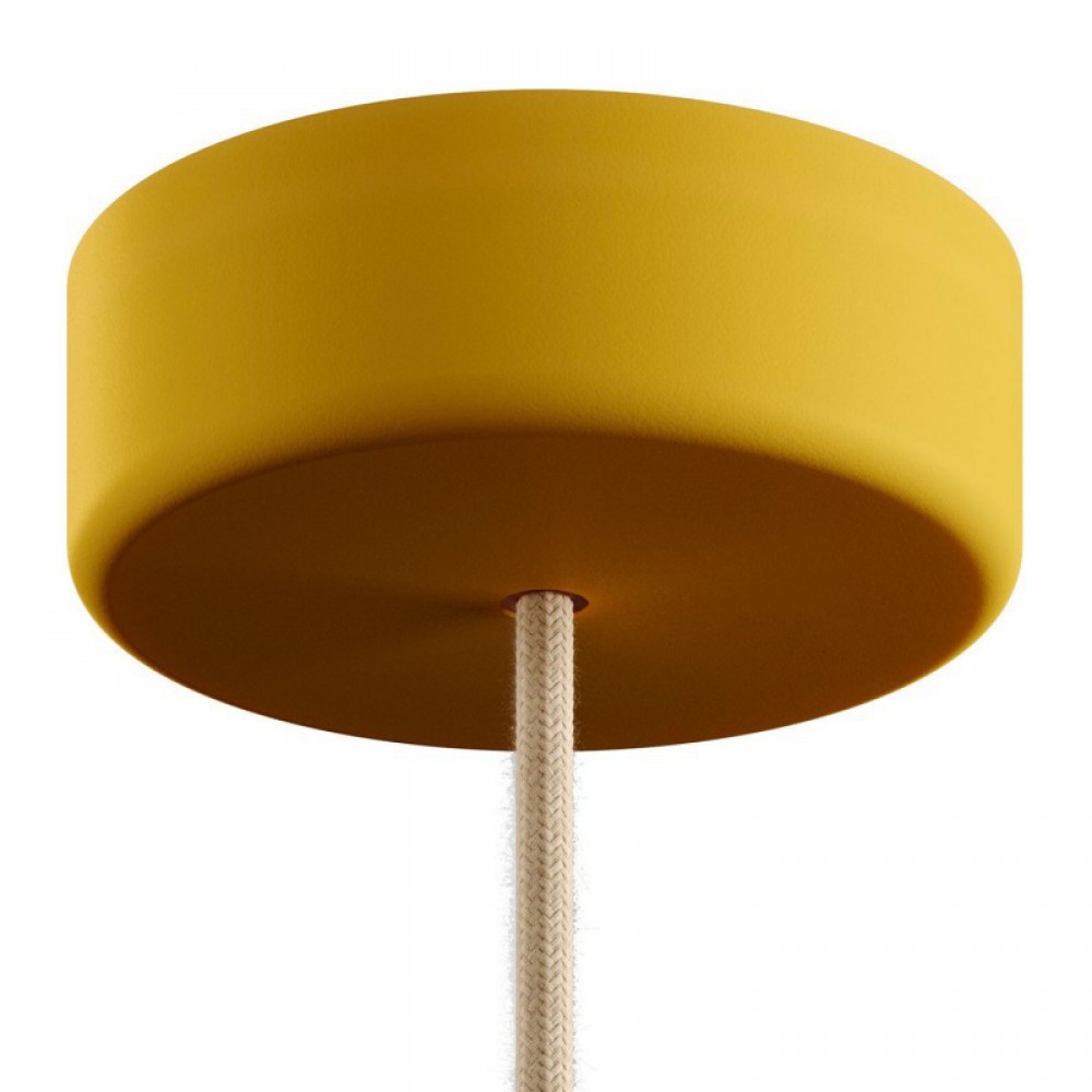 Ροζέτα Φωτιστικού Σιλικόνης EIVA Εξωτερικού Χώρου IP65 Μουσταρδί - Creative Cables