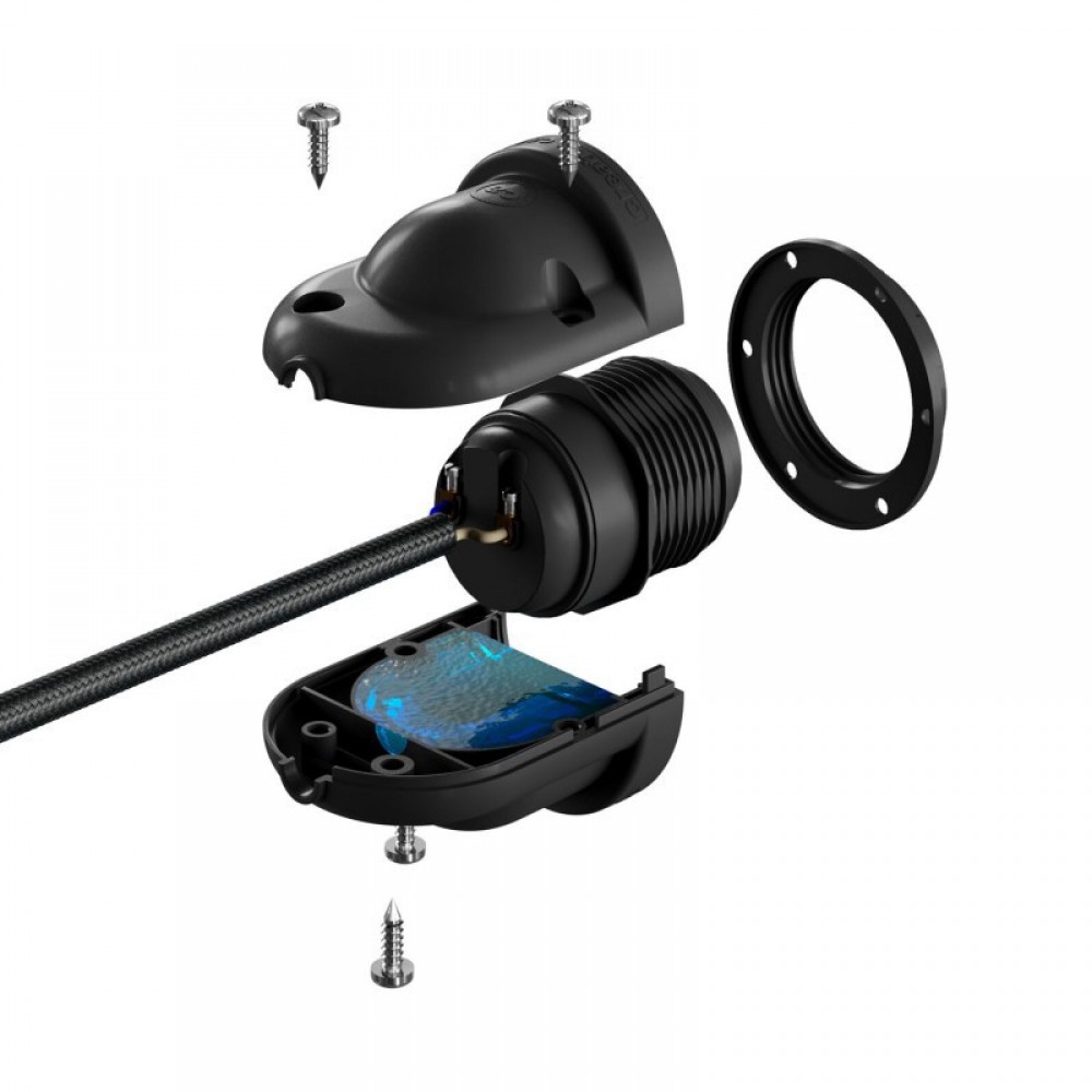 Στεγανό Ντουί EIVA, E27 για Εξωτερικό Χώρο - Το Πρώτο IP65 Ντουί Παγκοσμίως - Creative Cables