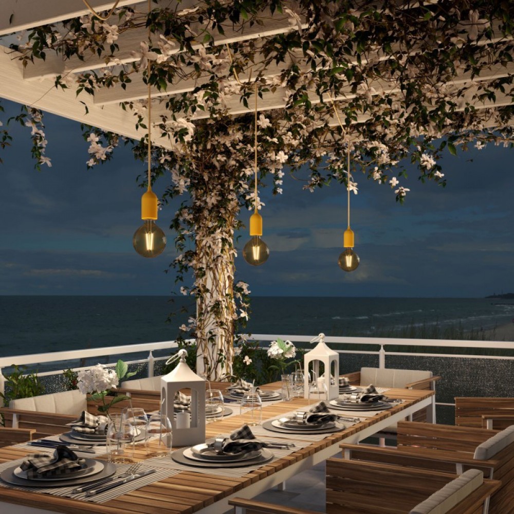 Στρογγυλό Υφασμάτινο Καλώδιο Εξωτερικού Χώρου Γιούτα SN06 - IP65 Συμβατό με EIVA Συστήματα - Creative Cables