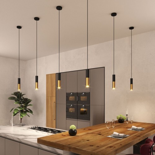 Σωληνωτό Φωτιστικό Σποτ Μεταλλικό Tub-E14 διπλό Μαύρο - Μπρονζέ - Creative Cables