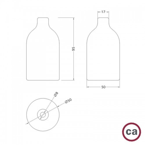 Ντουί Ξύλινο Ε27, με Εσωτερικό Στήριγμα Καλωδίου Wenge Εφέ - Creative Cables