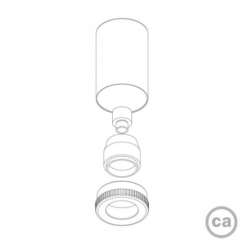 LED Σποτ Mini GU1d0 Μαύρο - Creative Cables