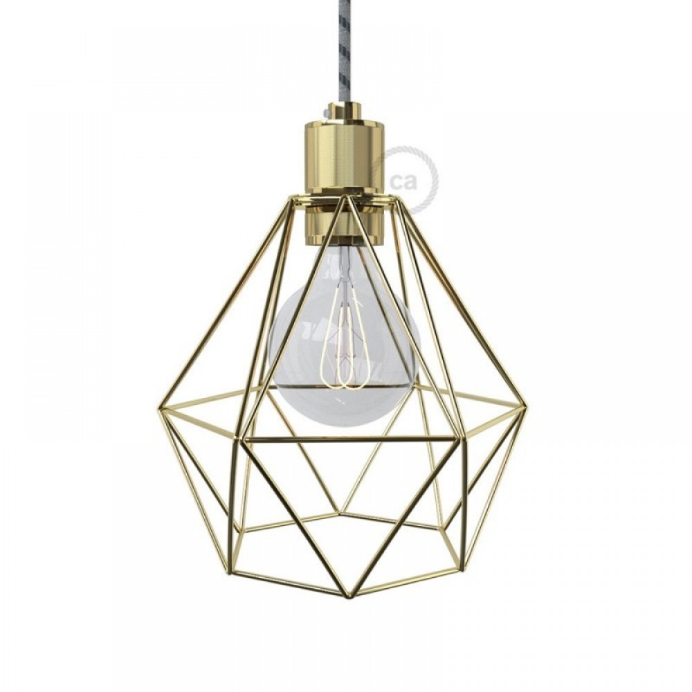 Ντουί Αλουμινίου Βιομηχανικό Ε27 Χρυσό - Creative Cables