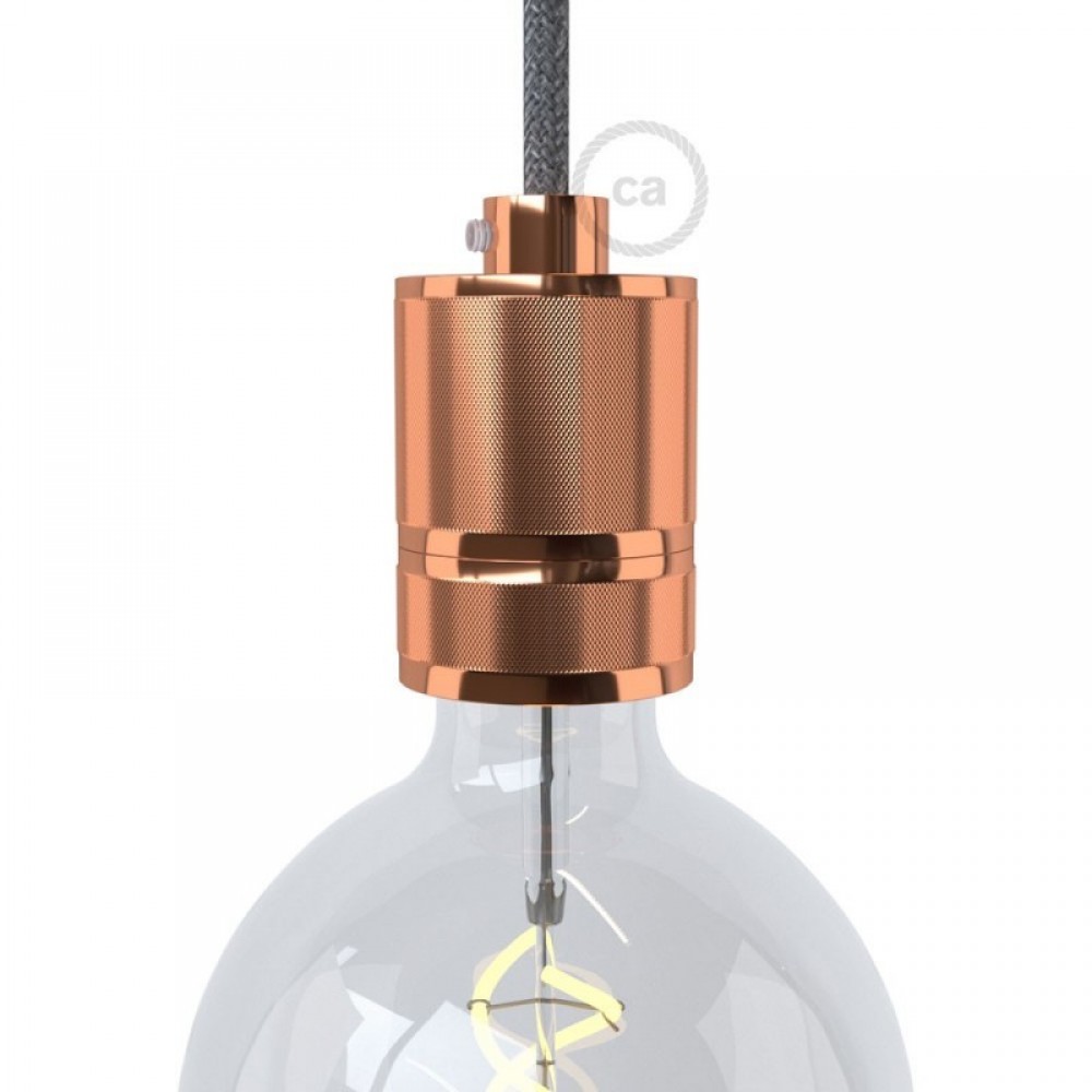 Ντουί Αλουμινίου Βιομηχανικό Ε27 Χάλκινο - Creative Cables