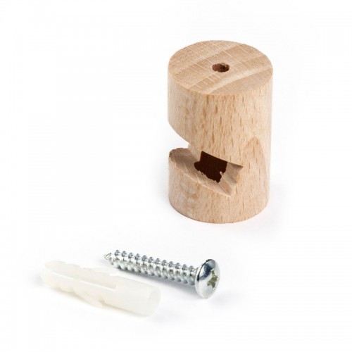 Στήριγμα Καλωδίου Ξύλινο "V" Για Οροφή ή Τοίχο Για Όλα Τα Υφασμάτινα Καλώδια, Φυσικό - Creative Cables KDCGL01