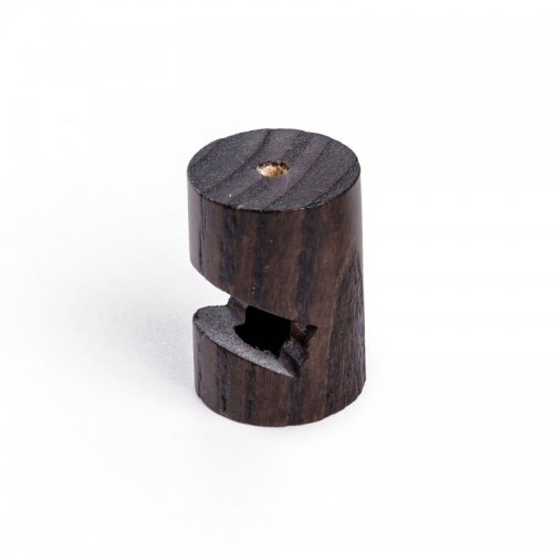 Στήριγμα Καλωδίου Ξύλινο "V" Για Οροφή ή Τοίχο Για Όλα Τα Υφασμάτινα Καλώδια, Wenge Εφέ - Creative Cables