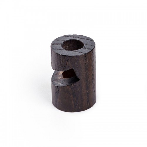 Στήριγμα Καλωδίου Ξύλινο "V" Για Οροφή ή Τοίχο Για Όλα Τα Υφασμάτινα Καλώδια, Wenge Εφέ - Creative Cables