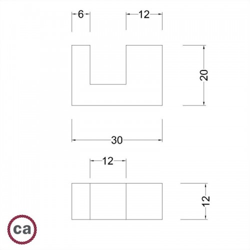 Ξύλινα Πόδια Στήριξης, Βάση για Επιτραπέζια Φωτιστικά - Χρώμα Μαύρο - Creative Cables
