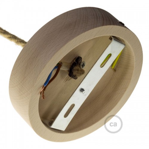 Ροζέτα Φωτιστικού Ξύλινη Για Υφασμάτινο Καλώδιο - Creative Cables