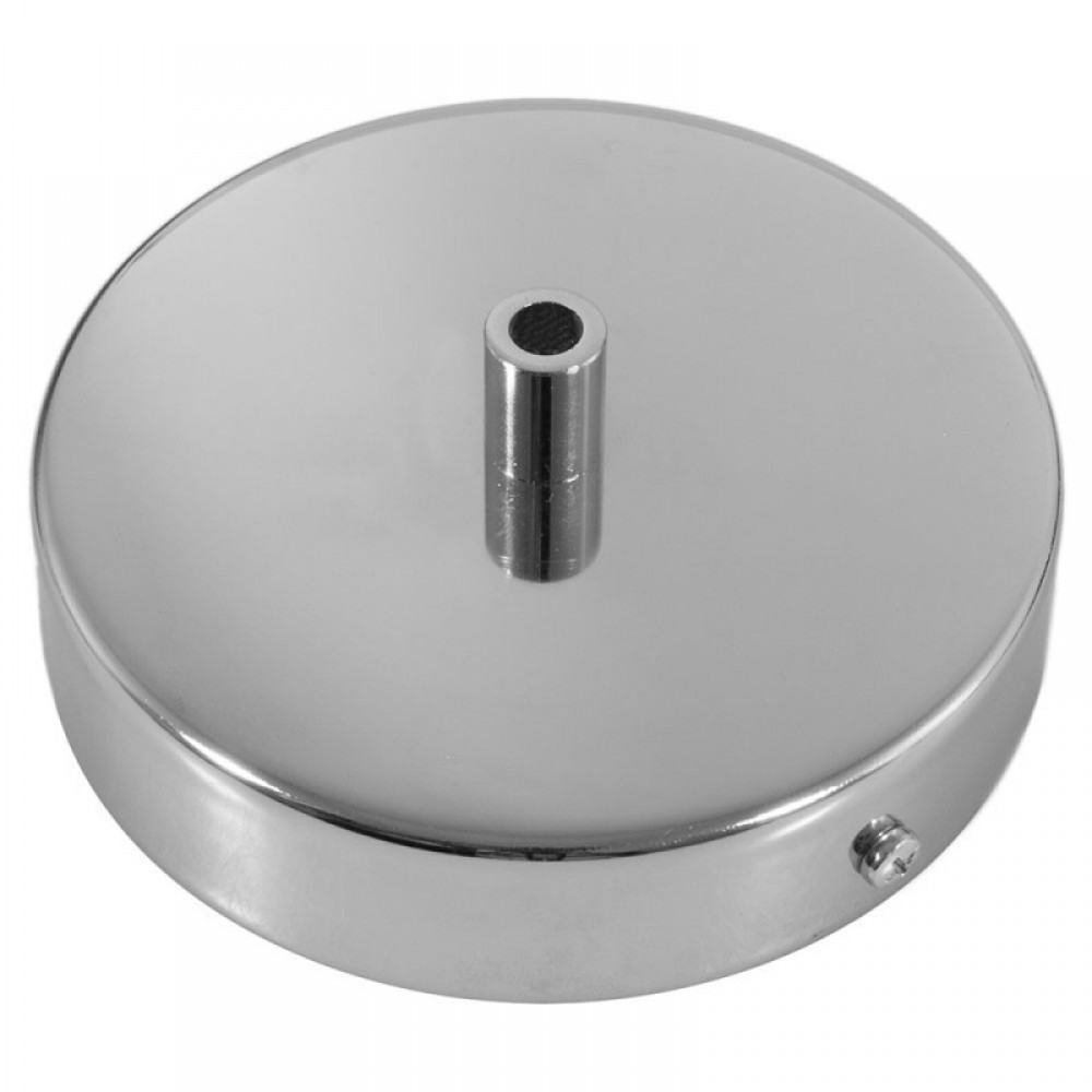 Ροζέτα Φωτιστικού Μεταλλική πλακέ με στήριγμα καλωδίου - Χρώμιο - Creative Cables