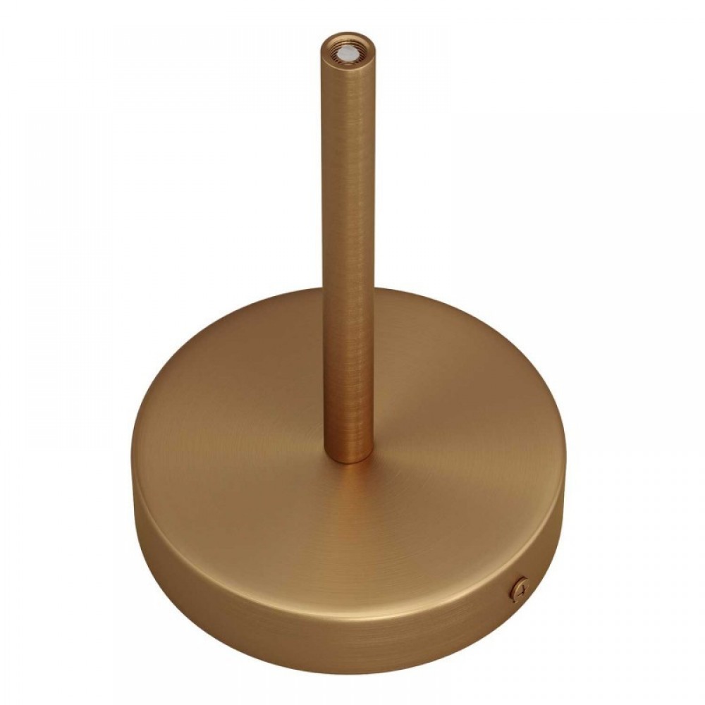 Ροζέτα Φωτιστικού Μεταλλική πλακέ με στήριγμα καλωδίου 15cm - Μπρονζέ - Creative Cables