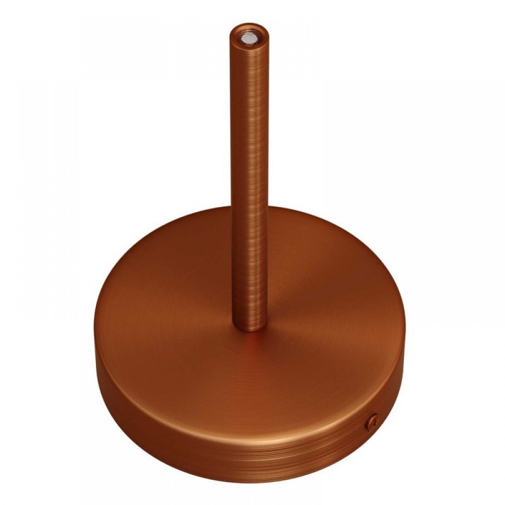 Ροζέτα Φωτιστικού Μεταλλική πλακέ με στήριγμα καλωδίου 15cm - Χάλκινο Αντικέ - Creative Cables