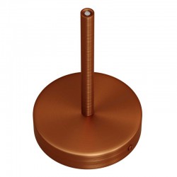 Ροζέτα Φωτιστικού Μεταλλική πλακέ με στήριγμα καλωδίου 15cm - Χάλκινο Αντικέ - Creative Cables