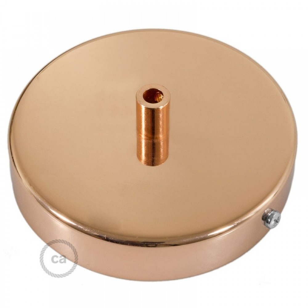 Ροζέτα Φωτιστικού Μεταλλική πλακέ με στήριγμα καλωδίου - Χάλκινο - Creative Cables