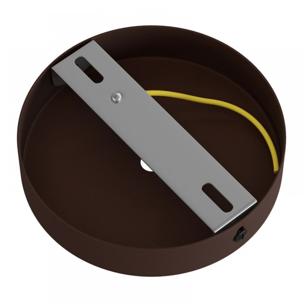 Ροζέτα Φωτιστικού Μεταλλική πλακέ με στήριγμα καλωδίου - Βαμμένη σκουριά - Creative Cables