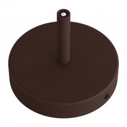 Ροζέτα Φωτιστικού Μεταλλική πλακέ με στήριγμα καλωδίου 7cm - Βαμμένη σκουριά - Creative Cables