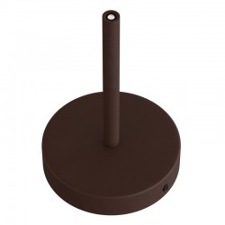 Ροζέτα Φωτιστικού Μεταλλική πλακέ με στήριγμα καλωδίου 15cm - Βαμμένη σκουριά - Creative Cables